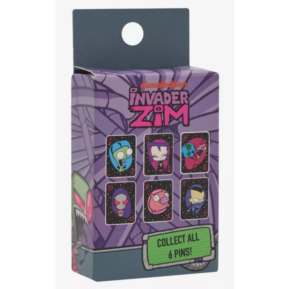 Invader Zim Invader Zim Playing Card Blind Box Enamel Pin | NIB